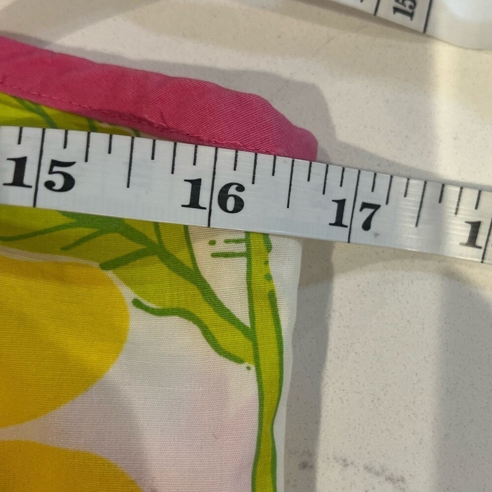 Lilly Pulitzer Womens VTG‎ Pink Yellow Floral Strapless Wrap Cotton Dress Sz6 - Picture 6 of 7